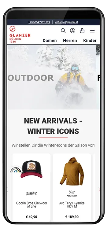 Sport Glanzer Onlineshop aus Sölden