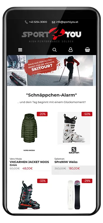 Sport4You Onlineshop - Sporthändler aus Sölden und Längenfeld